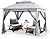 SAILARY Patio Gazebo Outdoor Pop Up Gazebo with Curtains and Shelter for Patio, Party & Backyard (Grey, 11x11)