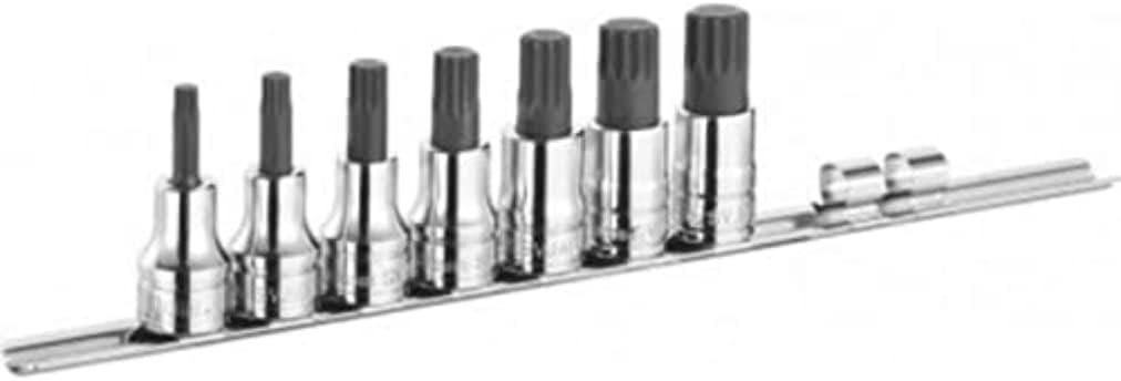 FACOM SV.J7APB Set of Short Screwdriver Sockets 1/2 Inch XZN - 7 Pieces