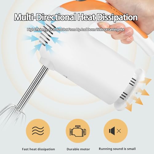 Mélangeur électrique à main multifonction batteur à œufs cuisine 300W - 6