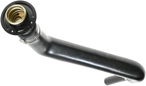 Vista 377 de TRQ Cuello de llenado de depósito de combustible negro compatible con Toyota Sienna 2004-2010