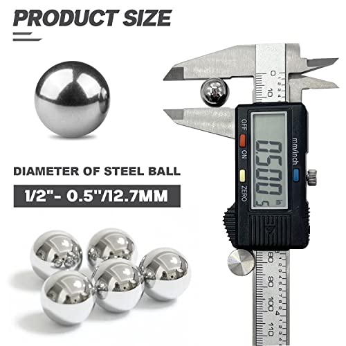 Image of 200 Pieces 1 /2 inch(0.5'') Steel Bearing Balls Precision Bearing Steel Ball Assortment Kit(13mm)