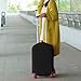 Wellbeing Travel Luggage Cover Spandex Suitcase Protector Bag Elastic Protective Soild Colors Fits 18-30 Inch (L, Black)