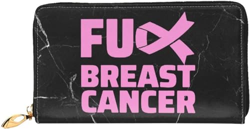 Fuck Breast Cancers Wallet Card Bag