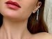 Turquoise Ear Cuff Handmade Tribal Boho Jewelry Silver Feather Cartilage Cuff Earring Fake Jacket Wrap No Hole Earrings Bohemian Jewelry Boho Fashion Jewellery