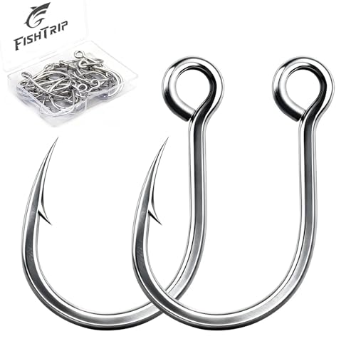 FishTrip Inline Single Hooks, Treble Hook Replacement for Fishing Lures