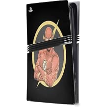 Skinit Decal Gaming Skin Compatible with PS5 Pro Console - Officially Licensed DC Comics The Flash Folded Arms Pose Design