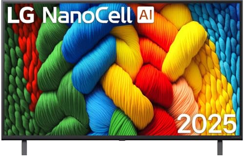 LG 43NANO80A6B TV 43 Zoll (109 cm) 4K NanoCell AI TV (α7 Gen8 4K AI Prozessor, webOS 25, 60Hz) [Modelljahr 2025]
