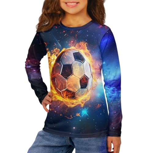Image of Uourmeti Long Sleeve Tops for Boys Graphic T Shirts Teen Girls Active Pullover Tees