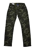 Grüne Tarnung JIENIS-Denim Jungen Army Stretch Tarnhose in grün Camouflage Gr. 104, J38.4