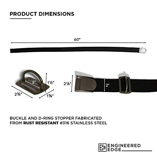 60" Diving Weight Belt, Scuba Weight Belt, Dive Weight Belt | Snorkle Belt Divers Belt, Weight Belt Diving, Nylon Weight Belt, Weight Belt Scuba | Stainless Steel Buckle D Rings Diver Weight Belt Set #TOP6