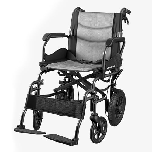 Lightweight Transport Wheelchair with Self-Braking