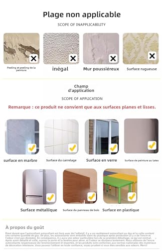 WYLNEP Frise Murale Autocollant Papier Peint Imperméable en PVC - Plinthe de Cuisine et Salle de Bain - Décor Mural Or Brossé 10cm X 500cm – vue 6