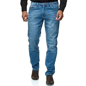 JEEL Jeans voor heren – Regular-fit rechte snit – Basic Washed