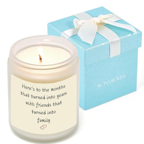 Friendship Gifts for Women Men Best Friend Birthday Gift for Women Friend Candle Birthday Gifts for Friends Female Woman Her Bestie Male Coworker Lavender Soy Wax Candle with Box Gift