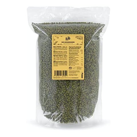 KoRo - Bio Mungbohnen 2 kg - Eiweißreiche Hülsenfrüchte aus biologischem Anbau im Vorteilspack Cover