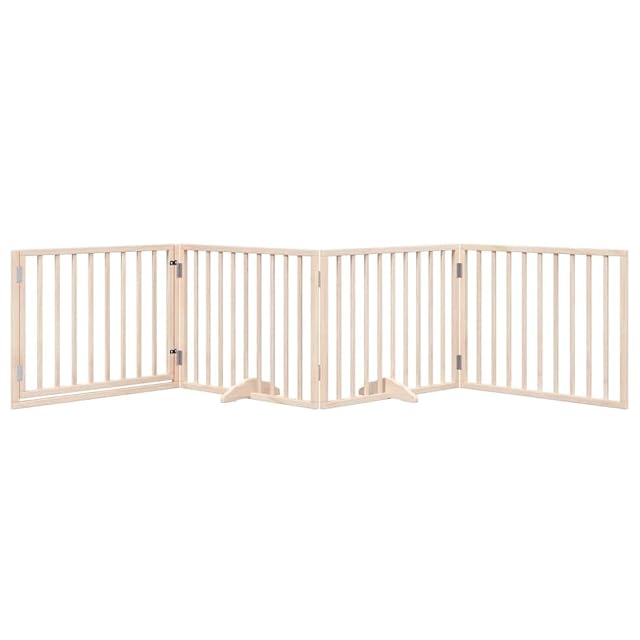 Foto 8 de 8 de vidaXL Puerta para Perros con Puerta Plegable de 4 Paneles, 320 cm