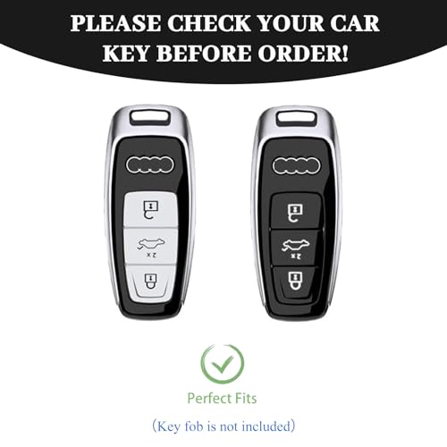 Coque de clé Audi en TPU pour boîtier de télécommande Audi A6 A7 A8 Q7 Q8 - 2