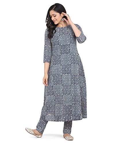 Image of Anyra Women's Cotton Regular Kurta with Bottom