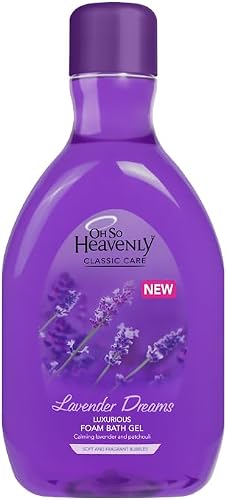 Heavenly Classic Care Lavender Dreams Luxurious Foam Bath Gel, Calming Lavender and Patchouli
