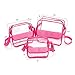BAGAIL Clear Crossbody Bag Stadium Approved 3 Sizes Cross-Body Shoulder Messenger Bag with Adjustable Strap (Fuchsia, Small:8x8x3 inch)