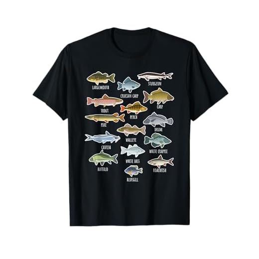 Types Of Freshwater Fish Species Fishing T-Shirt