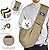 CUBY Reversible Pet Sling Carrier Hands-free Sling Pet Dog Cat Carrier Bag Soft Comfortable Puppy Kitty Rabbit Double-sided Pouch Shoulder Carry Tote Handbag (Apricot)