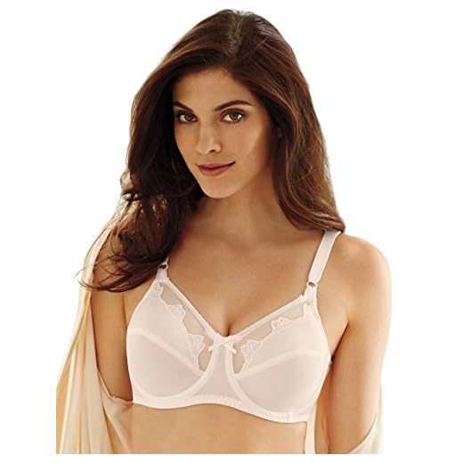 Bali Women's Flower Underwire Bra, Light Beige, 38DDD
