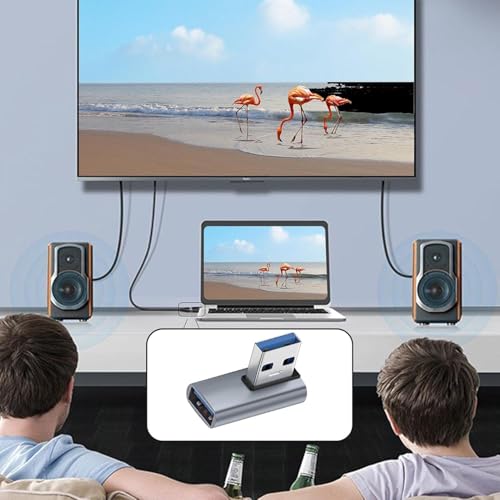Image of Tobo 90 Degree 10Gbps USB A Extension Extender, USB 3.0 Type A to Type A Male to Female Adapter, 90 Degree USB 3.0 Adapter for Camera, USB hub, Mouse, Printer TD-1480CC