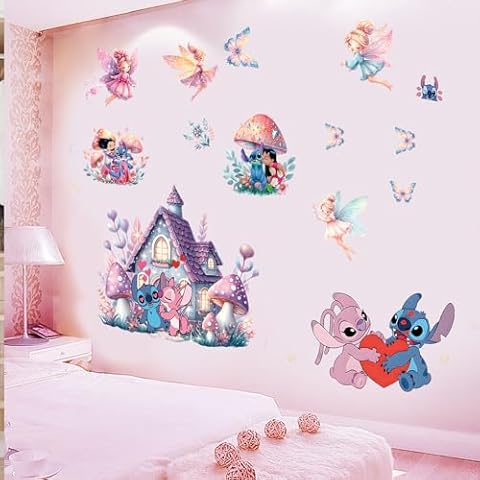 Mushroom Fairy Wall Stickers for Kids' Rooms Cover