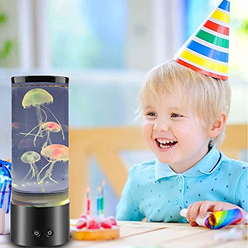 Frxvuc Jellyfish Lava Lamp, Jellyfish Lamp With 16 Color Changing Light Effects, With 4 Jelly Fish Remote Control Live Jellyfish Aquarium Lamp, Home Office Decor Lamp Ideal Gift For Kids Adults #TOP1
