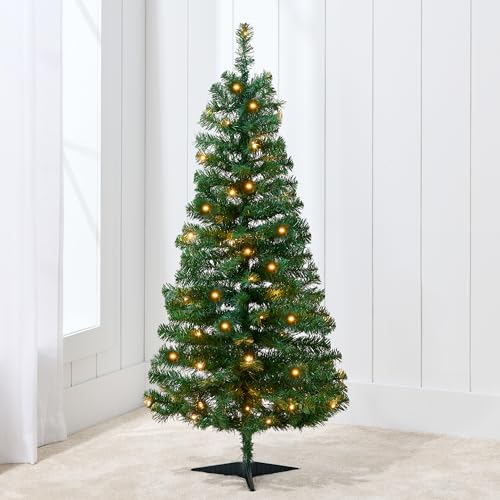Best Choice Products 4ft Pre-lit Christmas Tree, Artificial Mini Tree Perfect for Kids, Apartments...