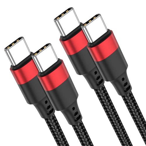 USB C to USB C Cable 3ft 2 Pack Braided USB C Cable 60W USBC to USBC Cord Fast Charging for iPhone 17 16 15 Pro Max Samsung Galaxy S25 S24 S23 Google Pxiel 10 9 iPad Air Pro