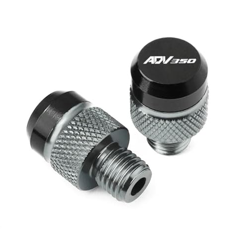 Boulons de trou miroir M10 CNC alu gris haut de gamme pour guidon Honda ADV350