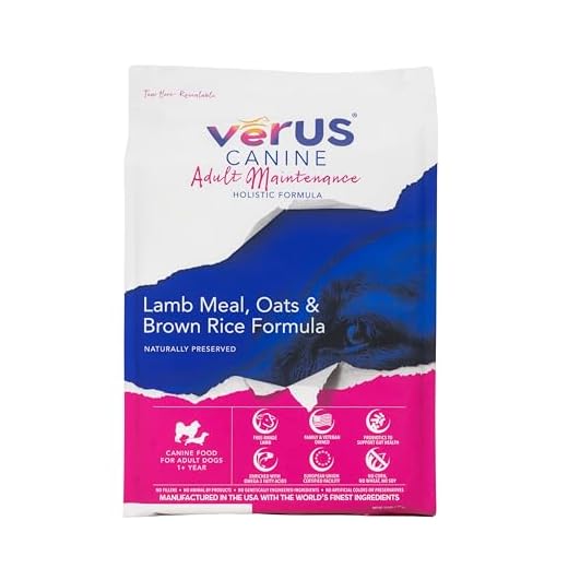 VeRUS Pet Foods Dry Dog Food Lamb, Adult Maintenance Formula 35lb Bag