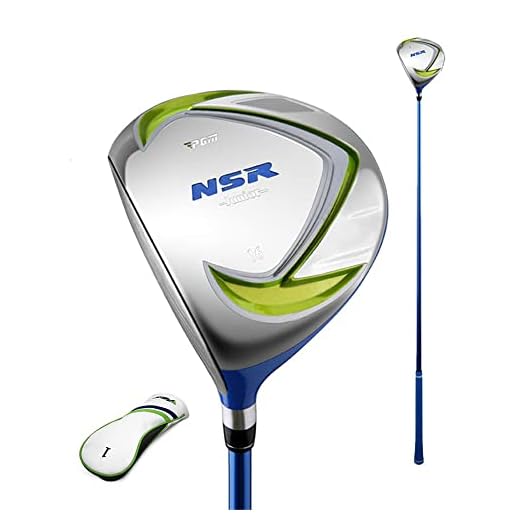 Left Handed Golf Club Putter, Kids Boys Girls Golf Drivers with Headcover, Junior Golf Fairway Wood Golf Putters (#1-green,age 9-12)