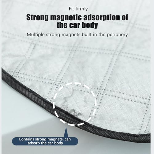 Parabrisas sun shade plegable con cubierta solar aislada para minivan 7
