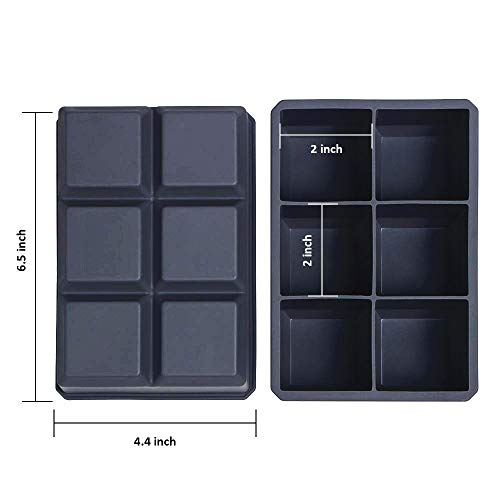 Bandejas de hielo de silicona Webake 2 piezas miniatura 2