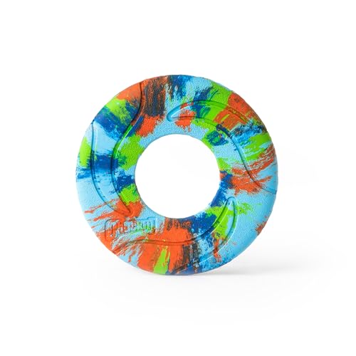 Image of Chuckit! EcoFetch Flyer Rubber Dog Toy, Medium (8 Inch Diameter) Pack of 1, for Breeds 20-60 lbs | Soaring disc style design, easy to throw and catch, keeps active pups leaping, chasing and playing outdoors every single day