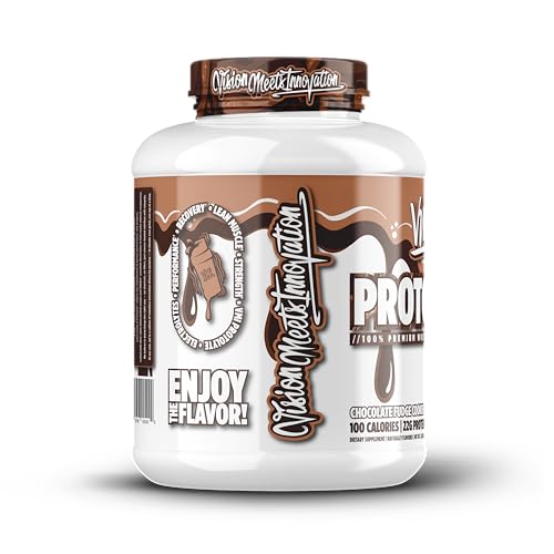 Image of VMI Sports | ProtoLyte Whey Isolate Protein Powder | Low Calorie Whey Protein Powder for Weight Loss | Protein Powder for Muscle Gain | Digestive Enzymes | Non-GMO (Chocolate Fudge Cookie, 4.6 Pounds)