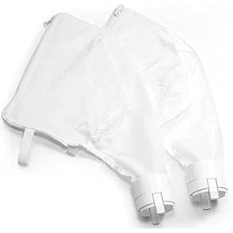 Aquatix Pro Premium Compatible Zipper Replacement Bags for Polaris 360 & 380 (2pc), Heavy Duty Pool Vacuum Cleaner/Filter Parts, Easy to Install Leaf Bags, Damage Free Enclosure, Full Warranty Cover