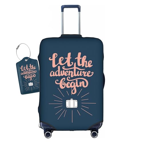Vridoyt Adventure Luggage Cover & Tag, Washable, 22-25 Inch