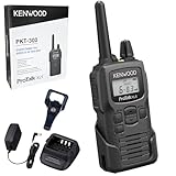 KENWOOD ProTalk Portable UHF Two-Way Radio, 2W Power, VOX and Privacy Talk, 6 Channels, 10 Call Alerts, Durable MIL-STD 810, 16-Hour Battery, 6-Mile Range Walkie Talkie, Backlit LCD Screen, PKT-300U