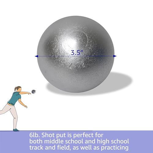 Trademark Innovations 6 Pound Shot Put Ball, Shot Put Balls for Track, Track and Field Weight by Trademark Innovations - Image 2