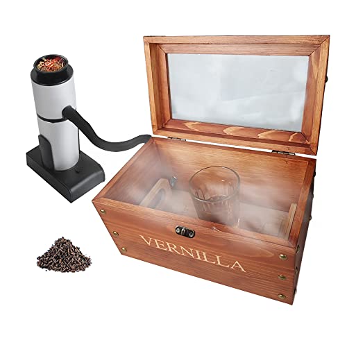 Cocktail-Räucher-Kit für Getränke, Holz-Säucherbox mit tragbarer Räucherpistole Cover