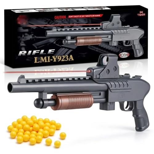 Image of 1PCs Realistic Short Gun Toy for Kids 5+| 50PCS BB Bullets High Speed Long Range Shooting Rifle Bandook Toy for Boys & Girls Birthday Gift for Children Indoor| Outdoor Fun Activity Pistol Toys