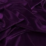 Style : uni Tissu polaire épais pour robe de mariage - Décoration de vêtements - Tissu à coudre pour la conception de vêtements - Tissu au mètre - Violet foncé - 100 x 160 cm