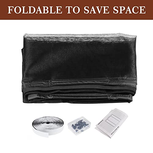 Yotache Magnetic Screen Door Fits Door Size 74 X 80, Screen Size 76" X 81" Double Door Screen Mesh For Sliding Door #TOP5