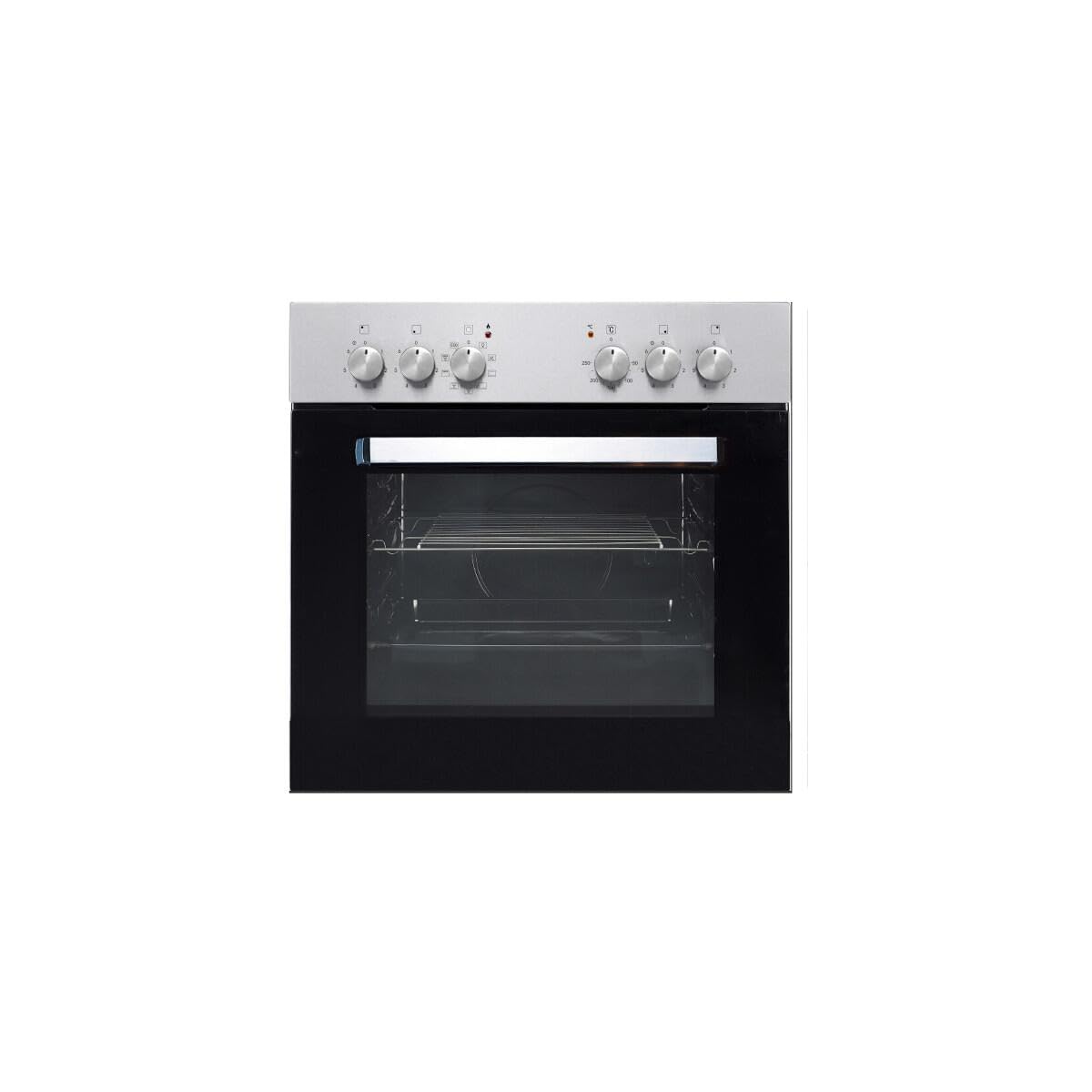 PKM BIC7 GK IX-2 | 7 funciones de horno | 56 litros de espacio de cocción | Panel de acero inoxidable | 8300 W | vitrocerámica con bordes de choque | Incluye sartén para grasa y parrilla | Clase de