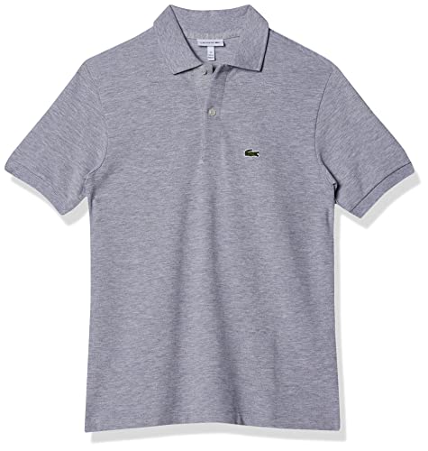 Camisa polo Regular Fit, Lacoste, Meninos, Cinza Mescla, 10