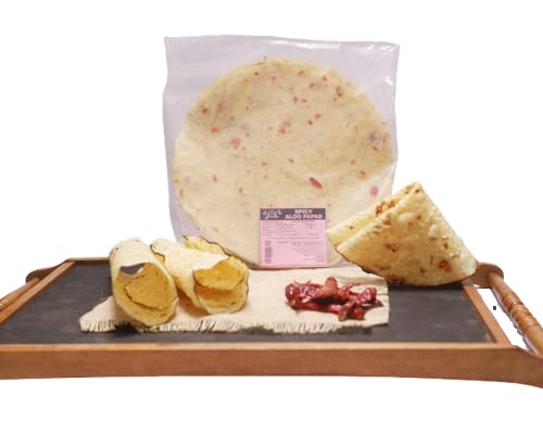 Image of JAIN'S PURE ALOO PAPAD, 200 GM- Handmade in India | Ready To Cook| Made With Fresh Potato, Pack of 2